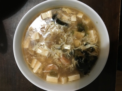 variation of traditional egg drop soup