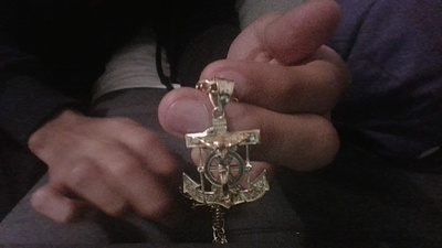 pendat with jesus and anchor