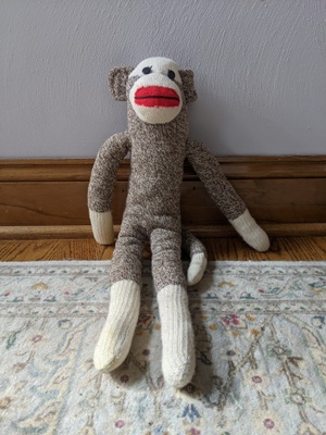 Sock monkey made by my grandmother