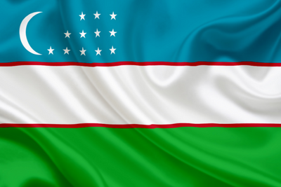 Uzbekistan Flag.