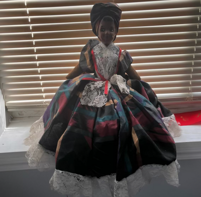 Black French Doll, over 100 years old.