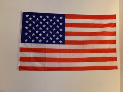 This is my American Flag above my bed