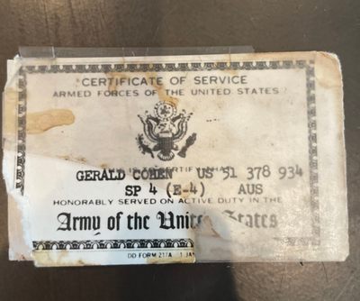 This is my grandfathers army ID.