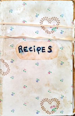 80 year old book of family recipes