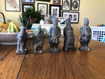 The Japanese Warrior Sculptures