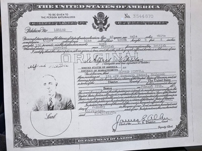 certificate of citizenship  