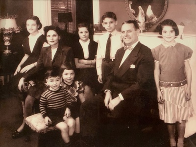 Family portrait of the McGuriks 1950s