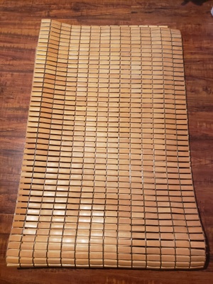 Bamboo bed cover. Brown, hard & flexible