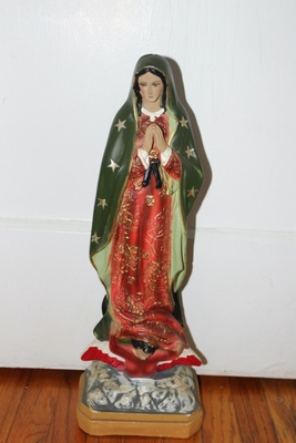 The statue of Our Lady of Guadalupe 