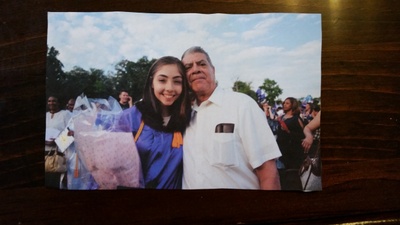 Jadel and her uncle at her graduation
