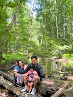 My family at the river in Maryland. 