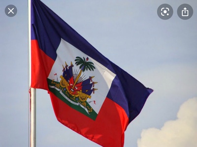 The Haitian flag 