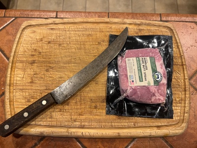 100yr old cattleman's butcher knife