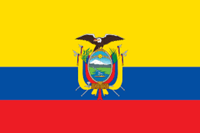 The flag of Ecuador