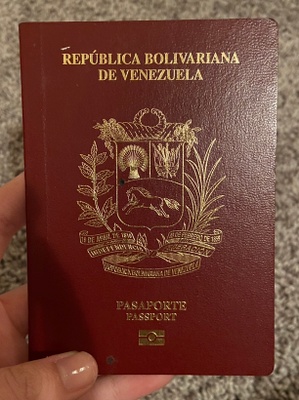 This is my Venezuelan Passport 