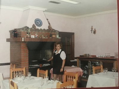 My grandmother at her restaurant in Caceres, Spain, 1990s
