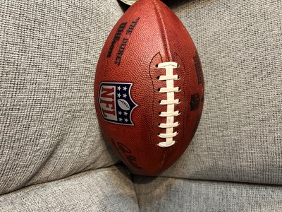 Here you can see a the actual football