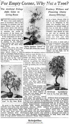 "Tree decorator consultants" - NY Times