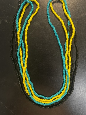 Picture of Bahamian flag waist beads