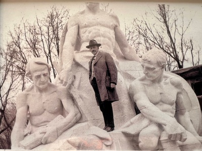 Great great grandpa and his statues