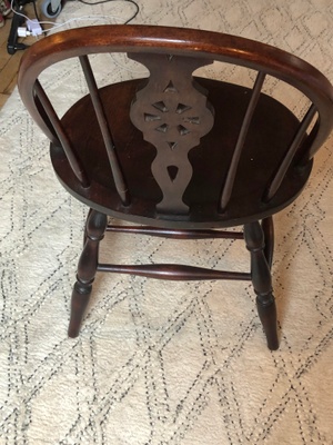 Back of chair 
