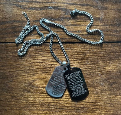 A Picture of my Dog Tags/Necklace