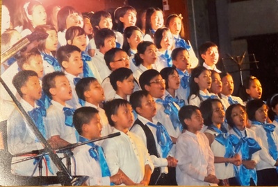 Children's choir in Myanmar 