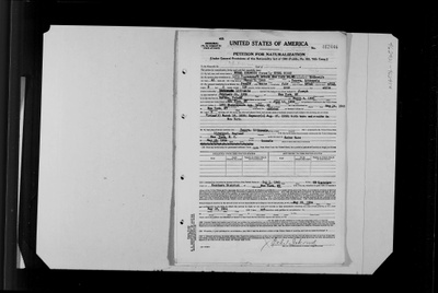 Ethel Itkowitz citizenship papers.