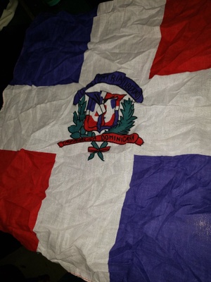 This is the Dominican flag and it represents who I am.