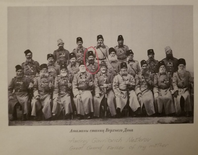 My Great-Great-Great Grandfather is circled in red. 