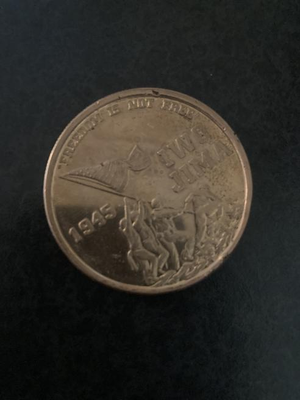 1940s Iwo Jima coin