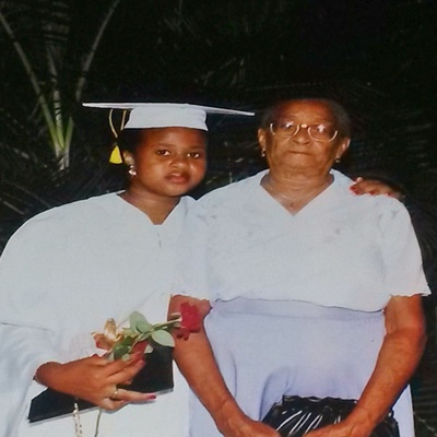 High school graduation, Mom and me