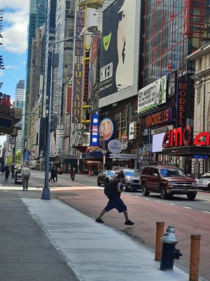 Times Square in 2020, taken by Shruti