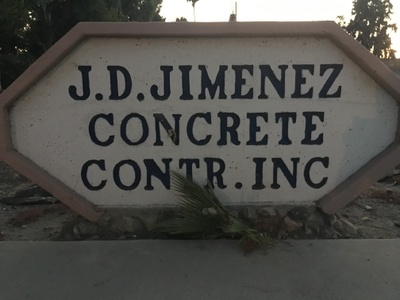Sign for a contruction company