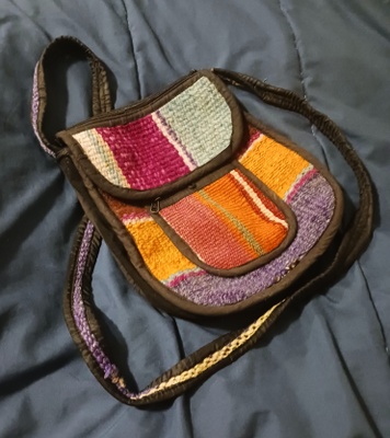 Colorful Bag woven with llama wool 