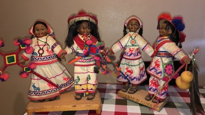 Vintage Huichol Dolls