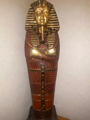 Here is king tut closed