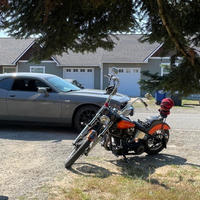 My dads 1972 Shovelhead Chopper