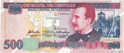 This is a 500 bill from honduras