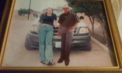A picture of my mom and my dad in Mexico