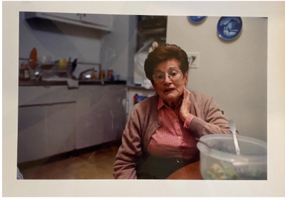 My grandmother in her Jackson Heights apartment in 1999.