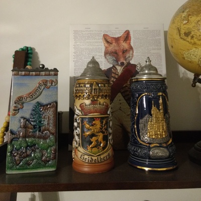 Some of the steins that are passed down to me