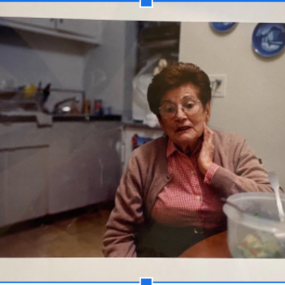 My grandmother in her apartment in Jackson Heights, NY in 2001.