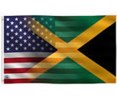 Jamaican and American flag