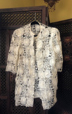 floral embroidered Filipiniana jacket