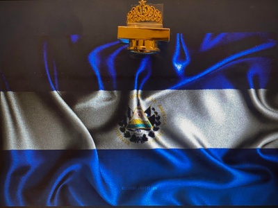 Quinceanera ring and Salvadoran flag 