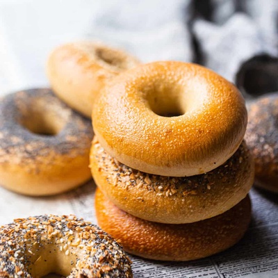 This is a photo of bagels.