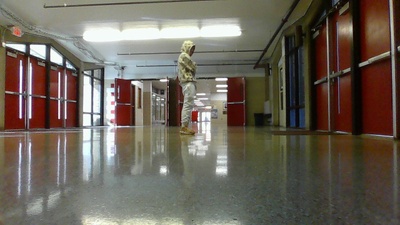 Me in the hallway
