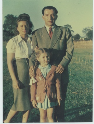 My mother, father and I, 1947