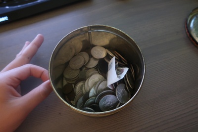 Coins inside